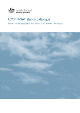 ACORN-SAT Station Catalogue