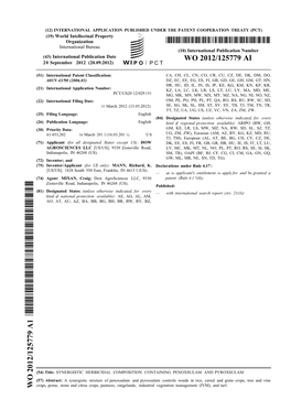 WO 2012/125779 Al 20 September 2012 (20.09.2012) P O P C T