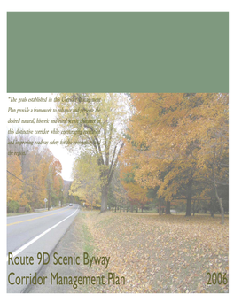 Route 9D Scenic Byway Corridor Management Plan 2006