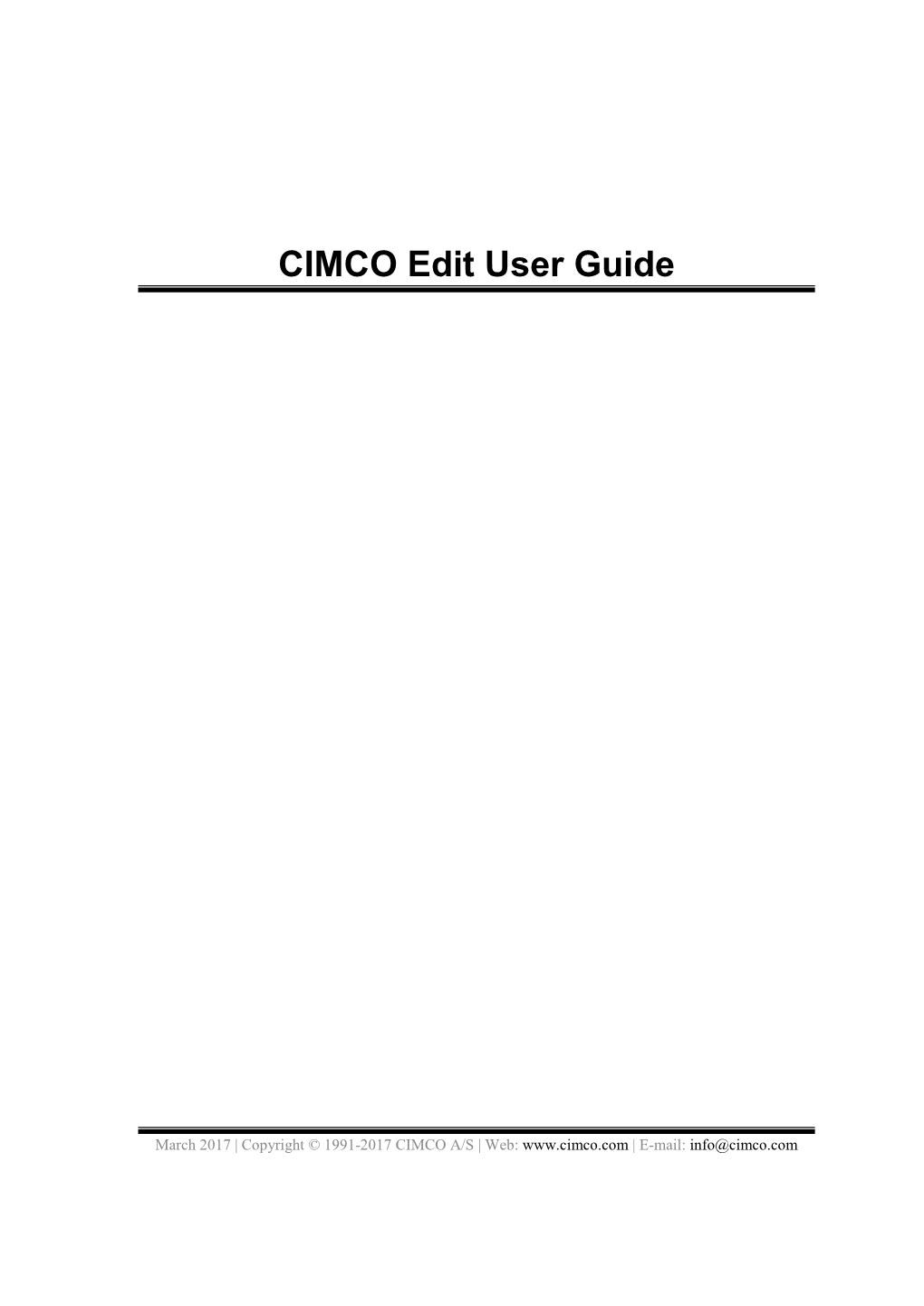 CIMCO Edit 8 User Guide