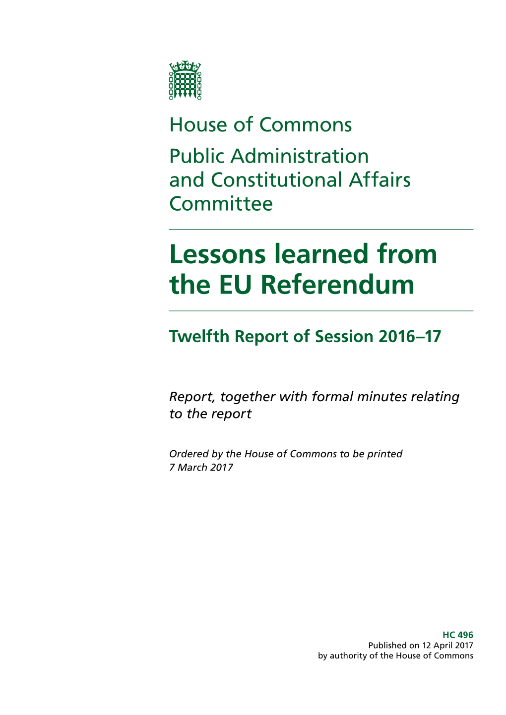 Lessons Learned from the EU Referendum