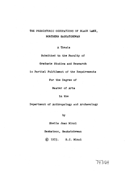 L~L/To4 the Author Haa Agreed That the Library, University Ot Saskatchewan, May Ms.Ke This Thesis Freely E.Vailablefor Inspection