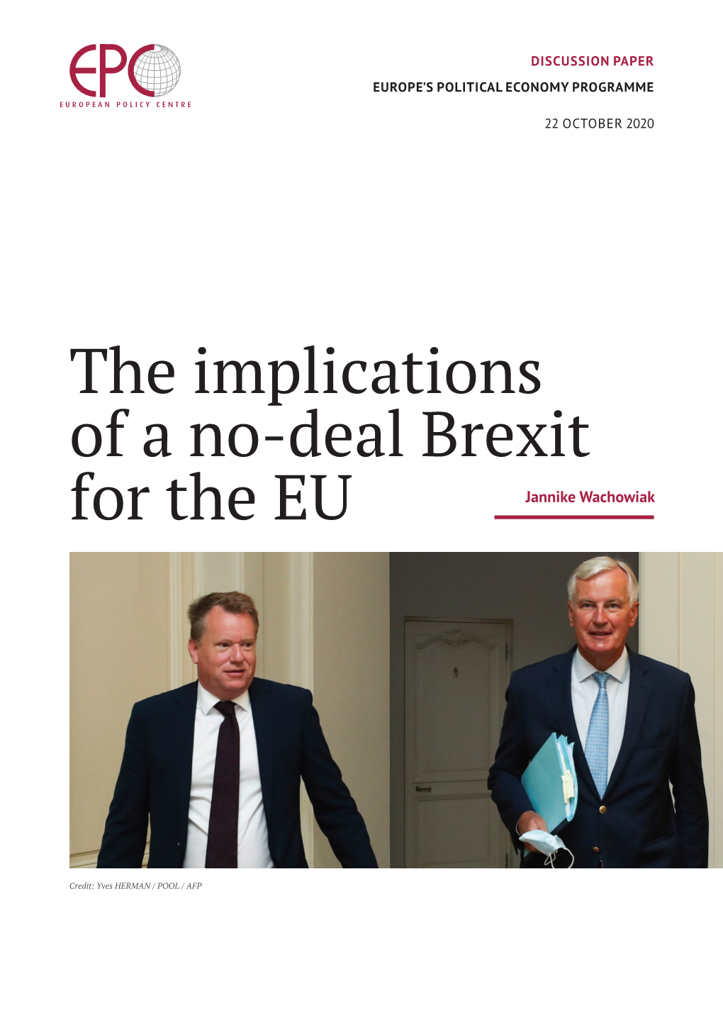 The Implications of a No-Deal Brexit for the EU Jannike Wachowiak