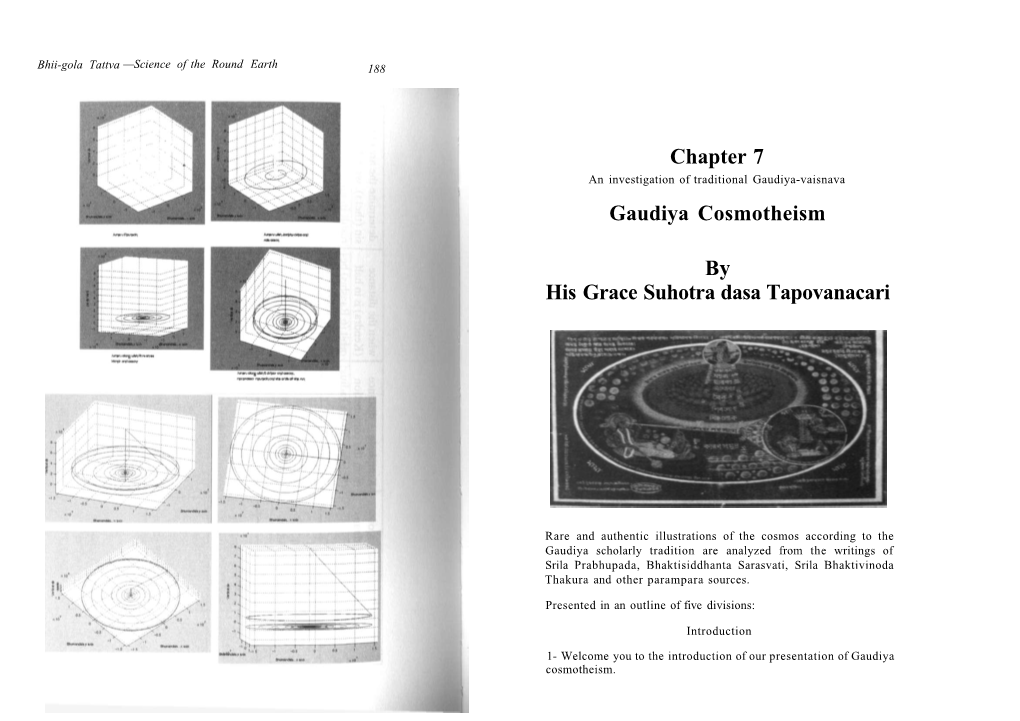 Chapter 7 Gaudiya Cosmotheism by His Grace Suhotra Dasa
