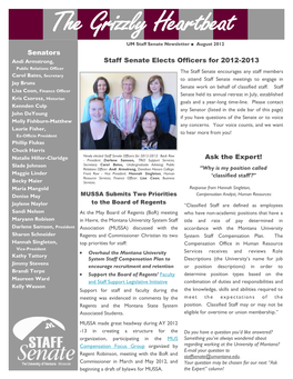 Staff Senate Newsletter