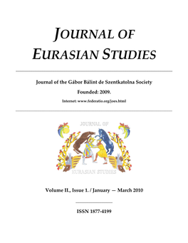 Journal of Eurasian Studies