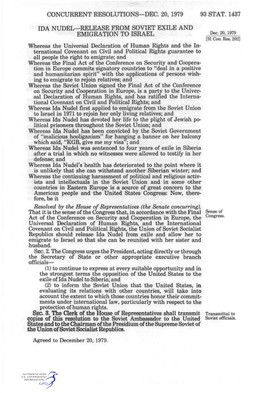Concurrent Resolutions—Dec. 20, 1979 93 Stat