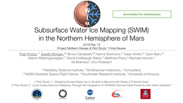 Subsurface Water Ice Mapping (SWIM)