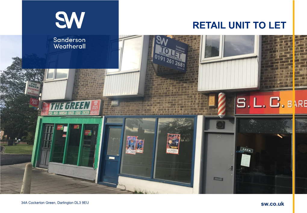 Retail Unit to Let