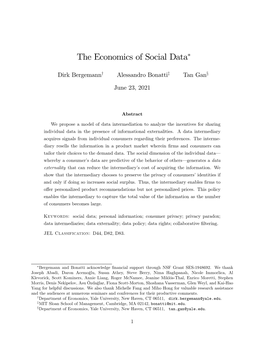 The Economics of Social Data∗