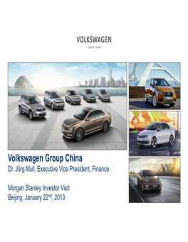Volkswagen Group China Dr