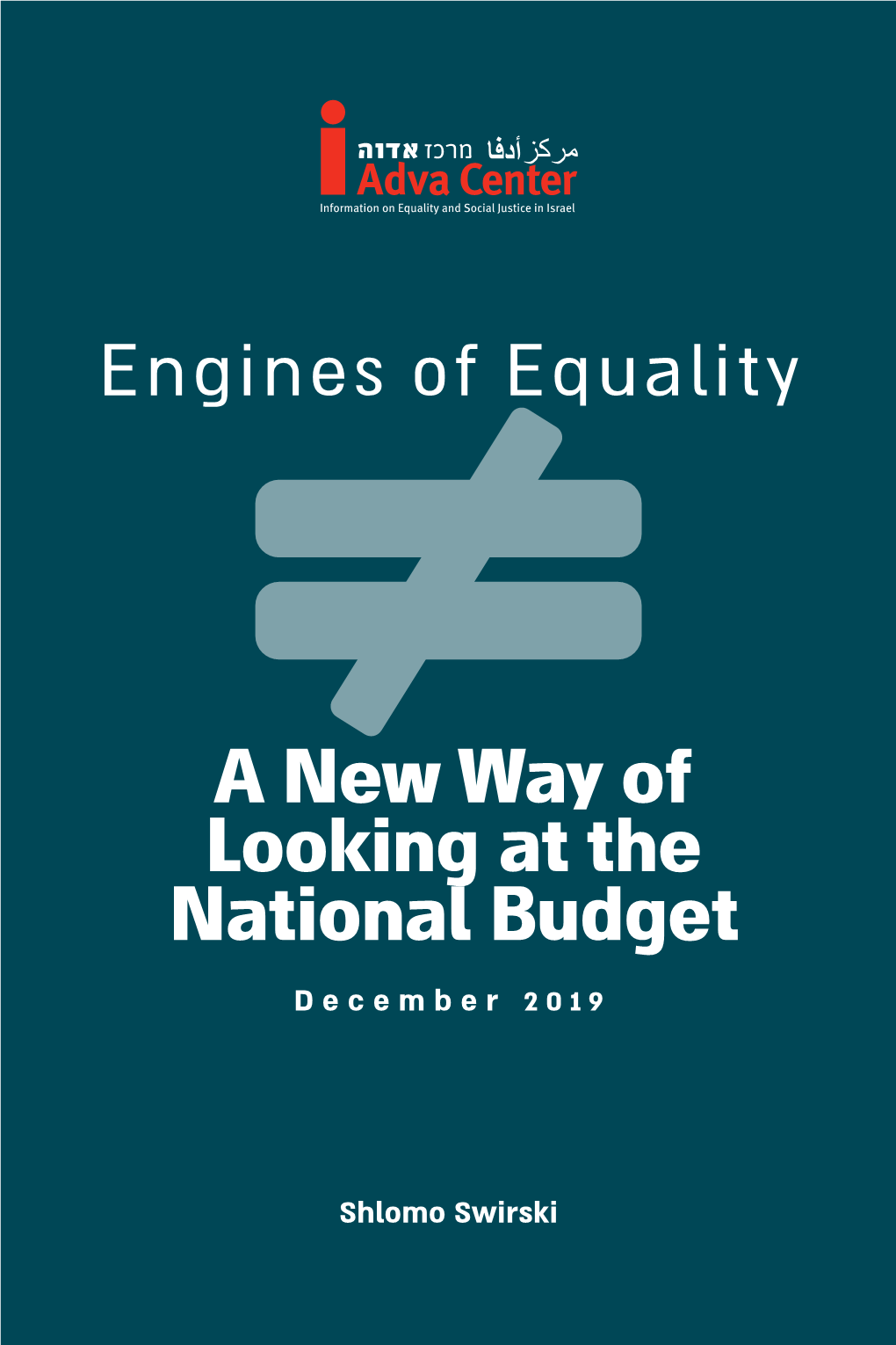 A New Way of Looking at the National Budget December 2019