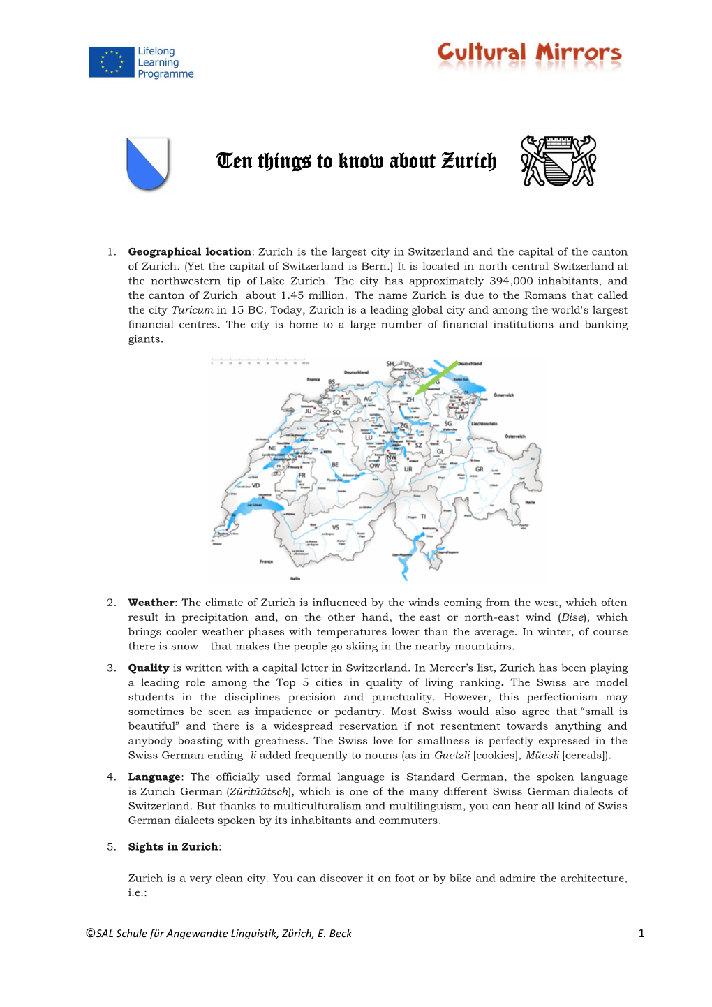 Ten Things to Know About Zurich