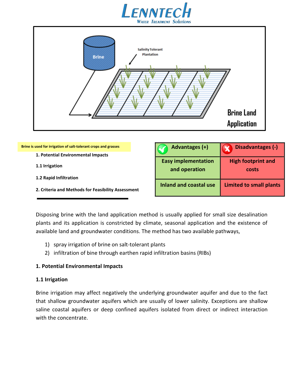 Brine Land Application