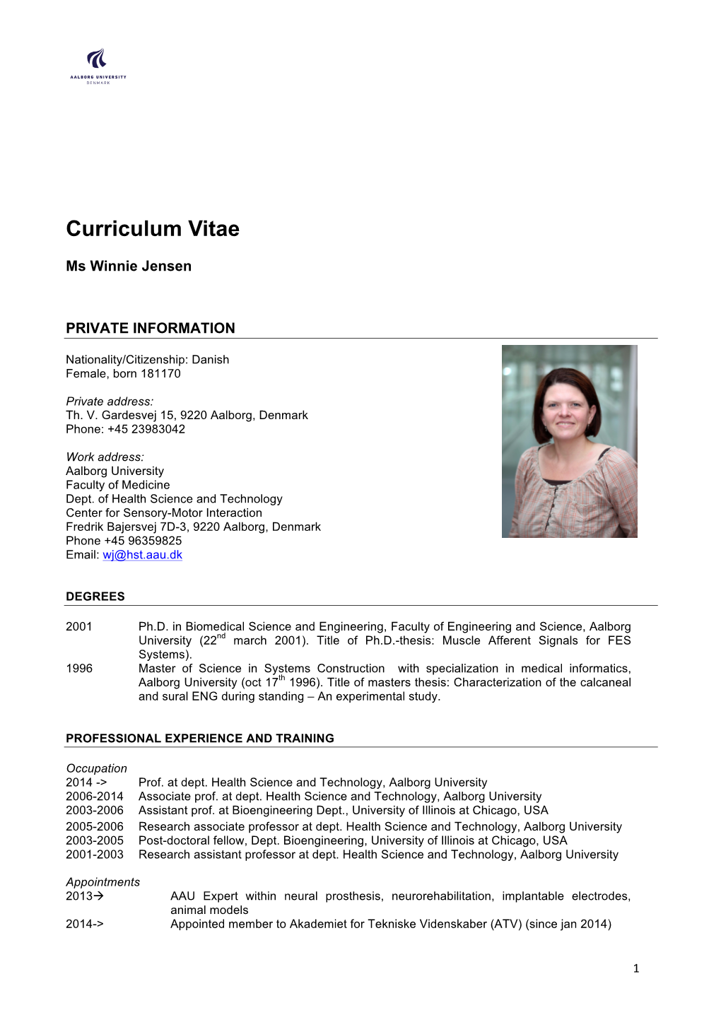 Curriculum Vitae