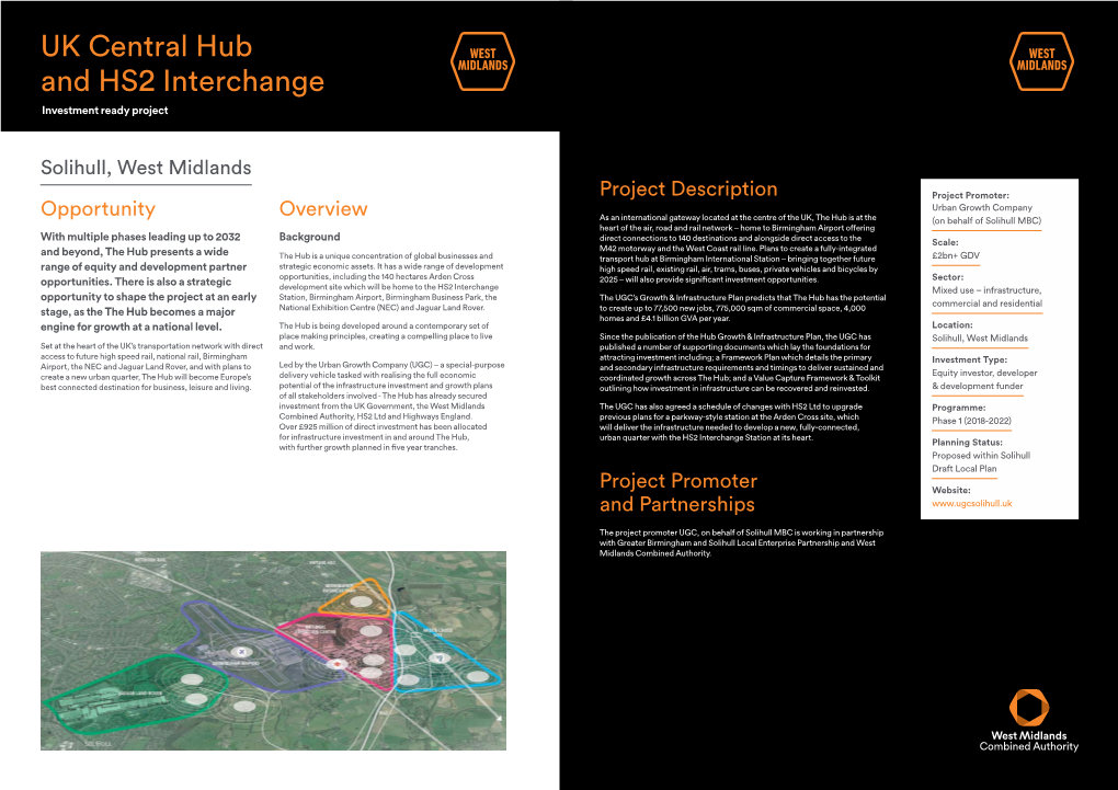 UK Central Hub and HS2 Interchange Investment Ready Project