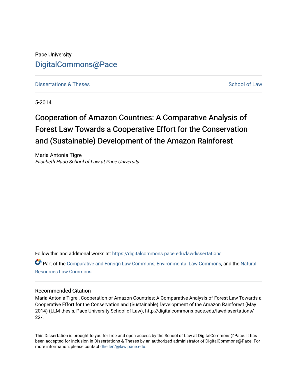 Cooperation of Amazon Countries