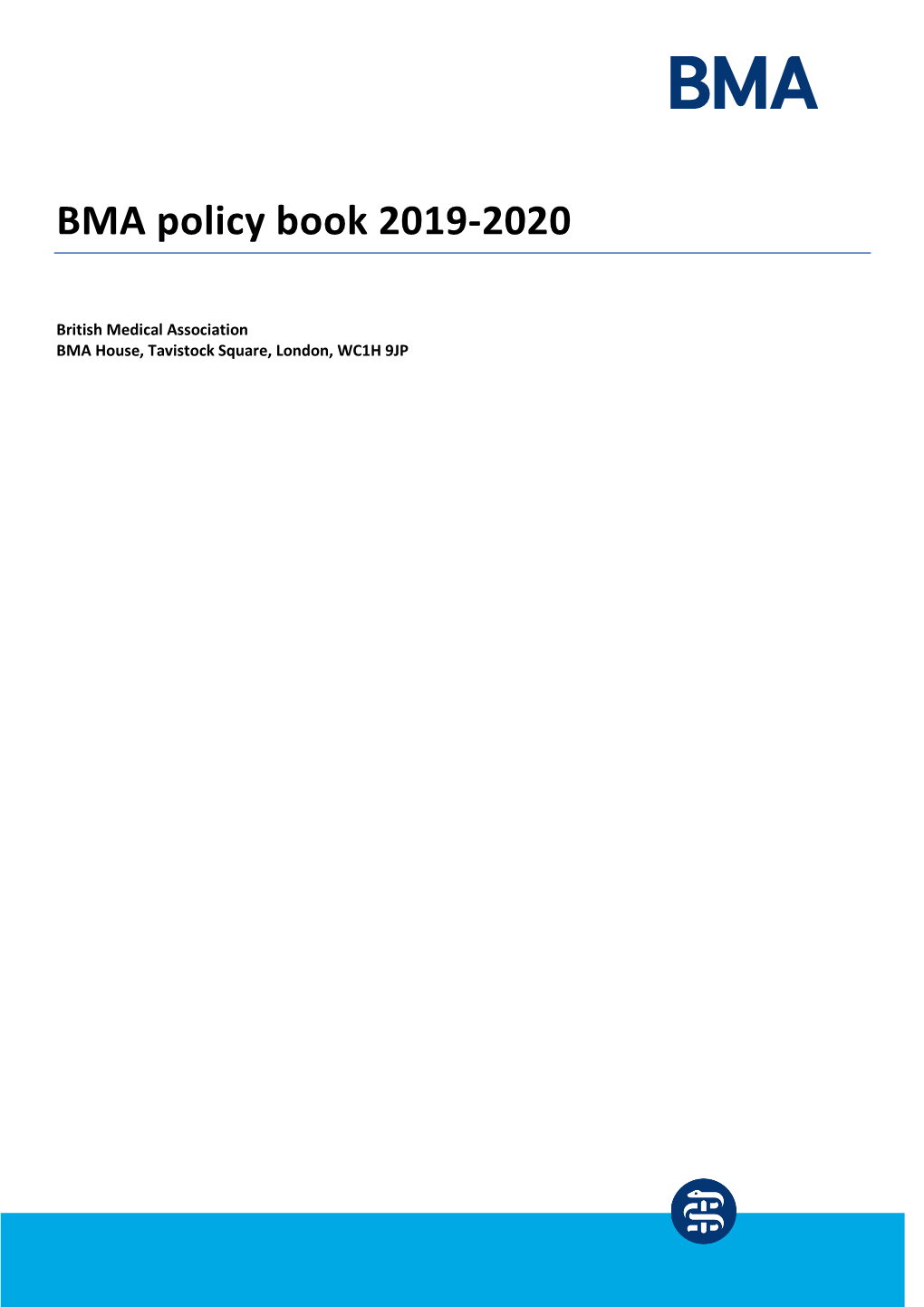 BMA Policy Book 2019-2020