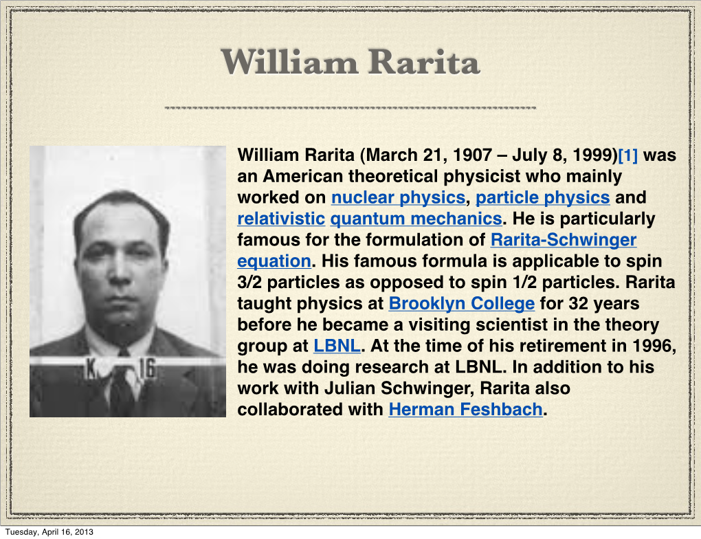 William Rarita