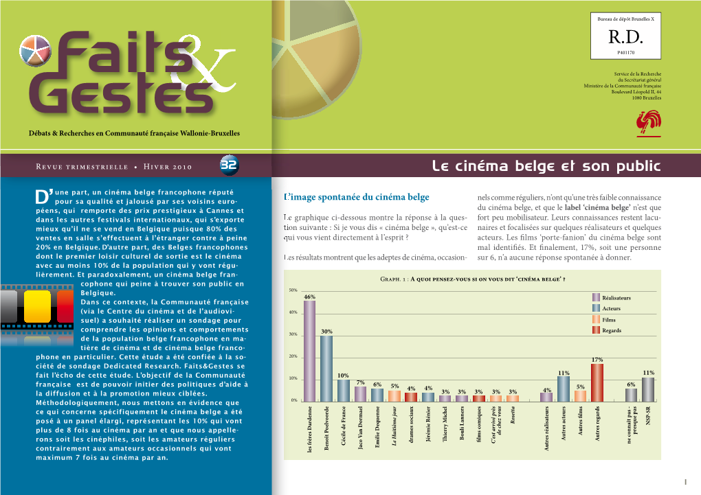 Le Cinéma Belge Et Son Public