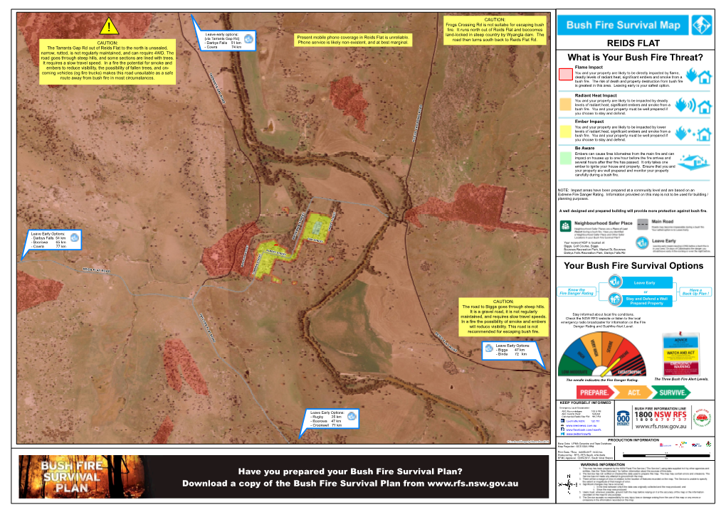 REIDS FLAT Your Bush Fire Survival Options