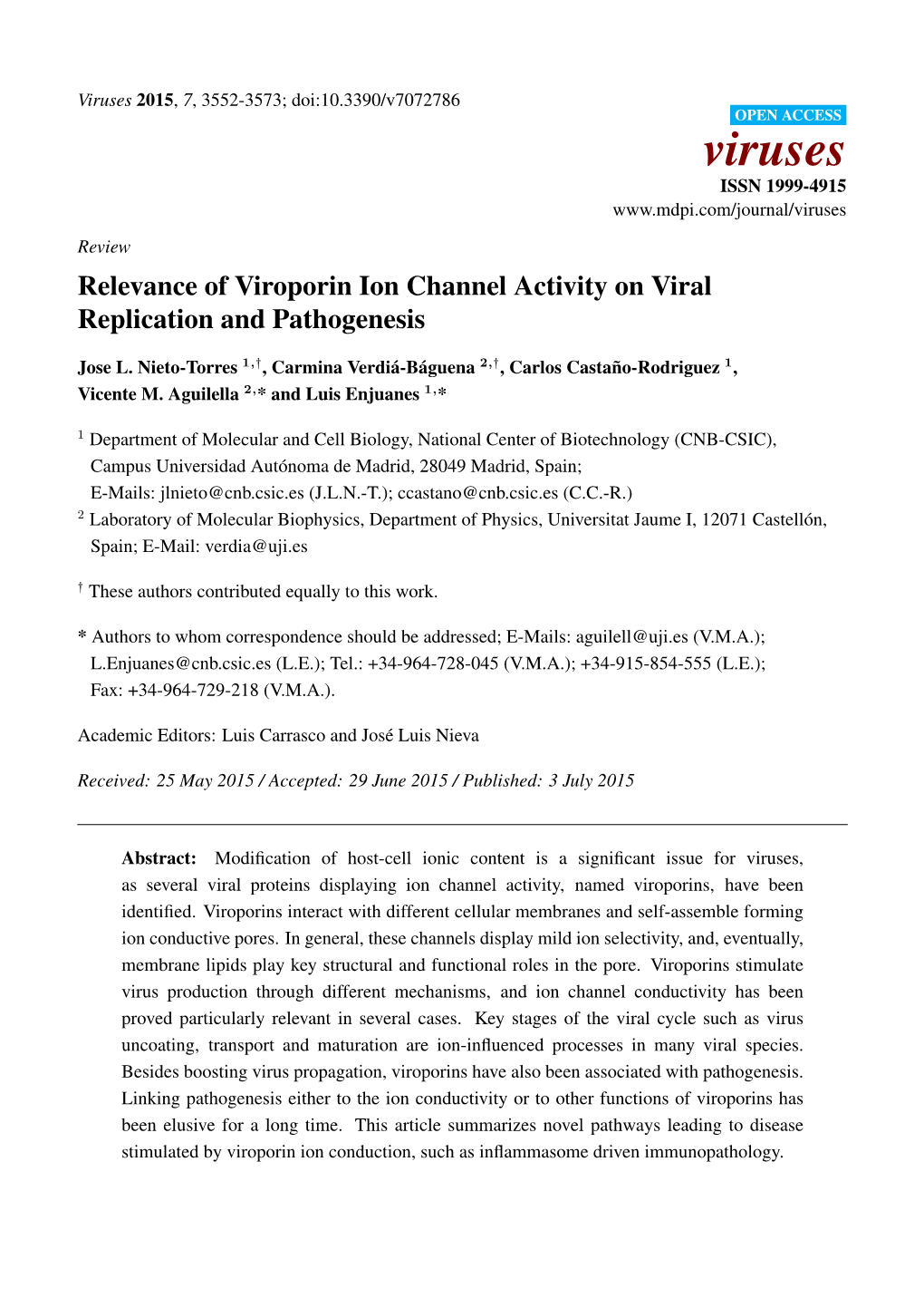 Relevance of Viroporin Ion Channel Activity on Viral Replication and Pathogenesis