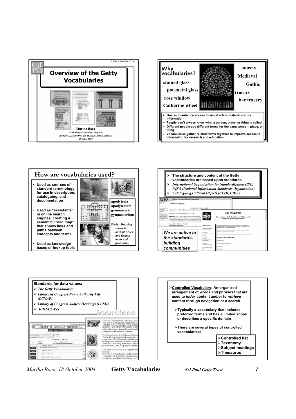 How Are Vocabularies Used?