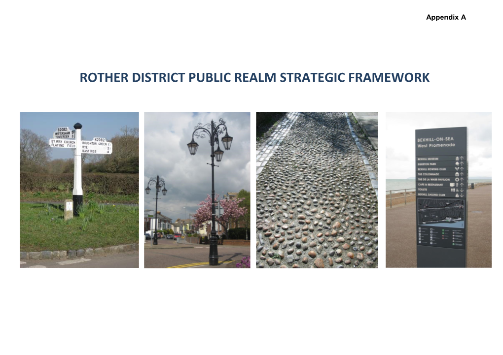 Rother District Public Realm Strategic Framework