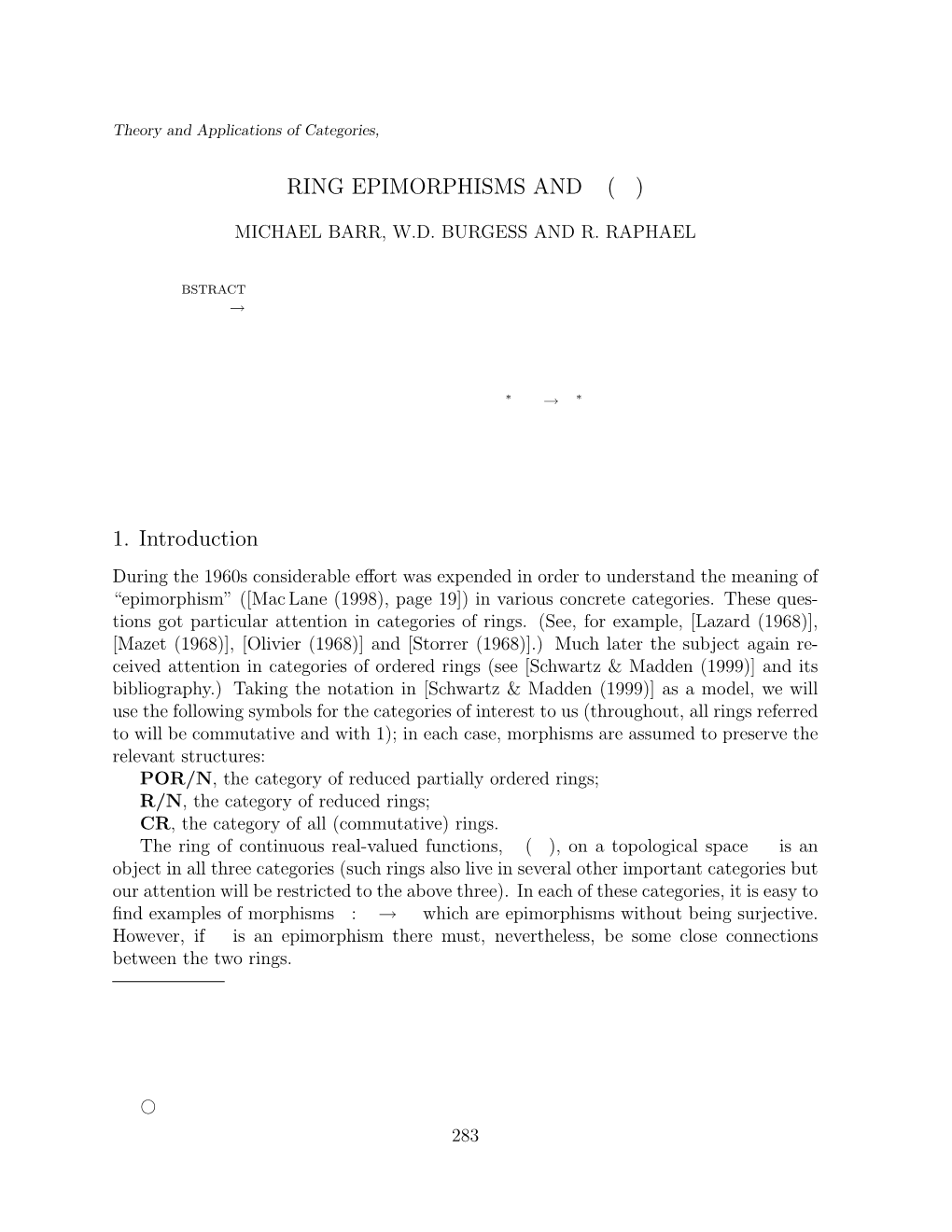 Ring Epimorphisms and C(X)