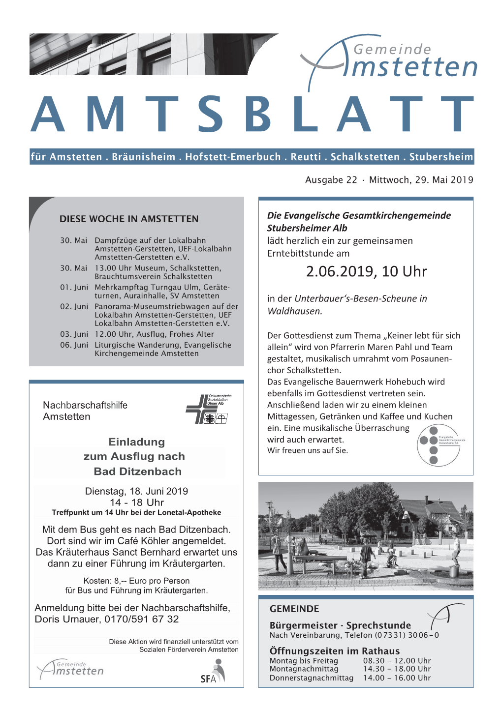 AMTSBLATT Fürfür Amstettenamstetten