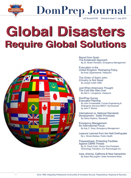 Global Disasters, Require Global Solutions