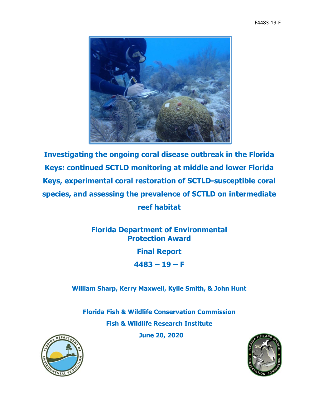 Investigating the Ongoing Coral Disease Outbreak in the Florida Keys