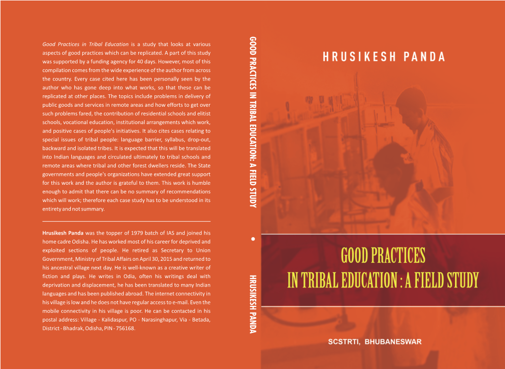 Good Practices in Tribal Education: a Field Study