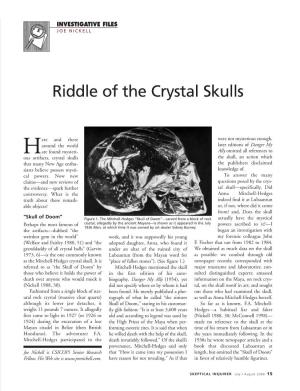 Riddle of the Crystal Skulls
