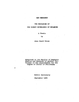 The Mechanism of the Direct Nitrolysis of Hexamine A