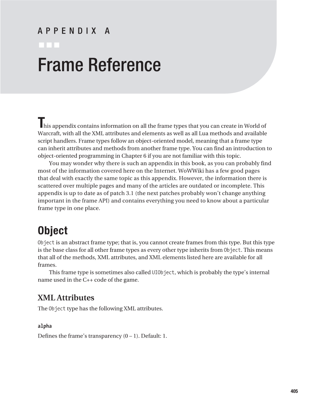 Frame Reference