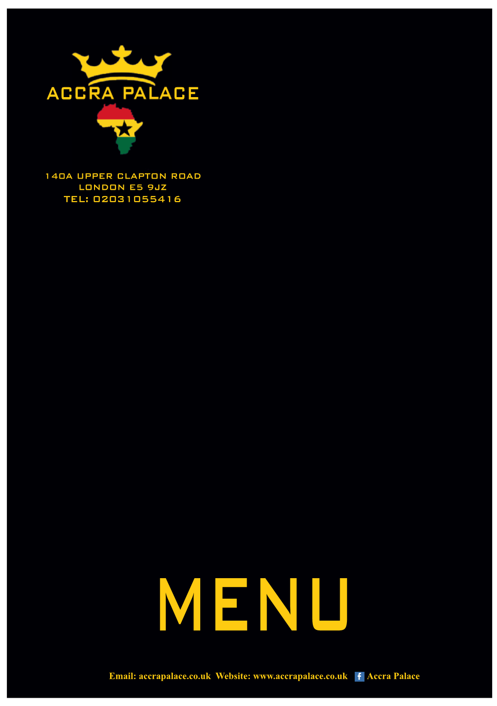 Accra Final Menu