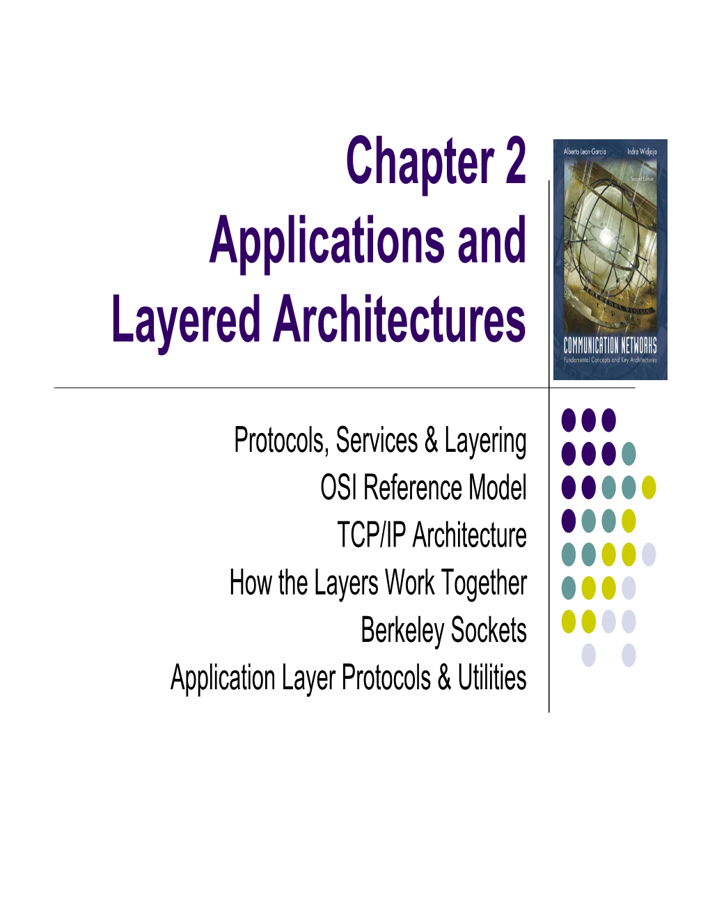 Chapter 2 Applications and Layered Architectures