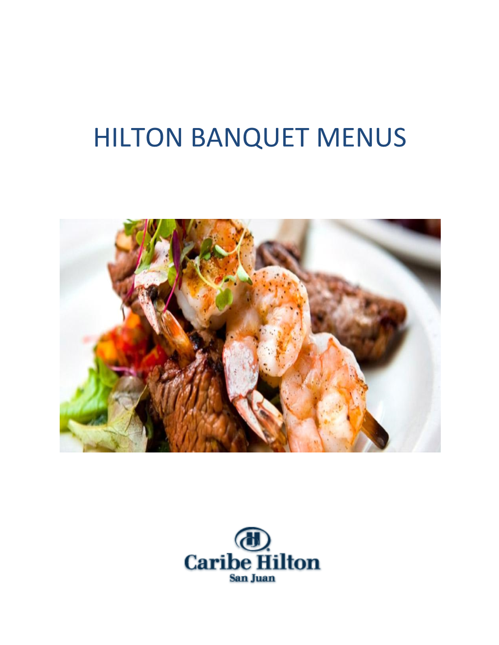 Hilton Banquet Menus