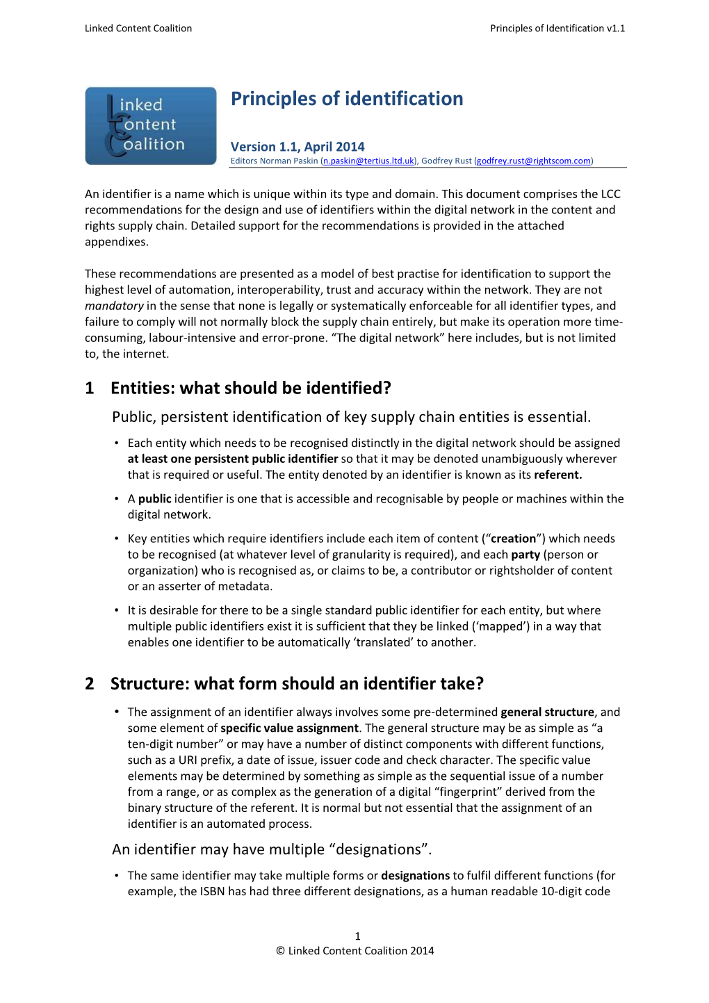 LCC Principles of Identification V1 1 April 2014 with Appendices