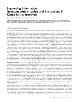 Quantum Critical Scaling and Fluctuations in Kondo Lattice Materials