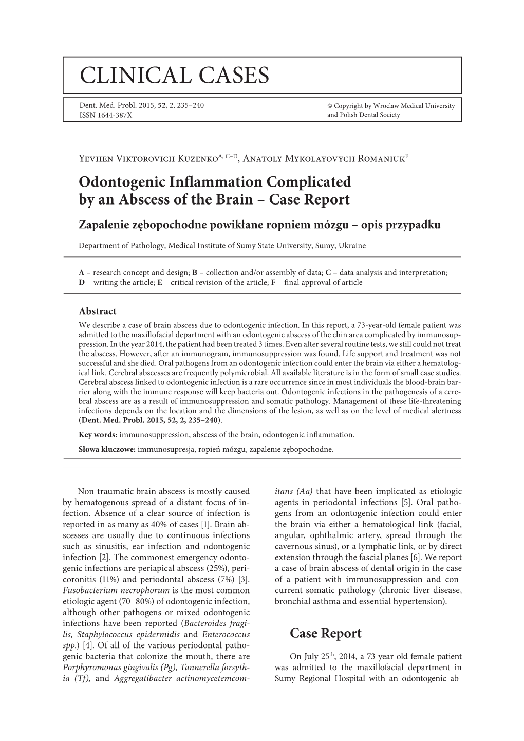 Clinical Cases