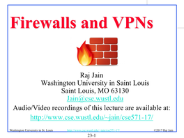 Firewalls and Vpns