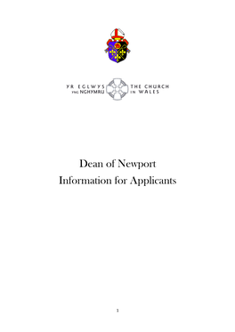 Dean of Newport Information for Applicants