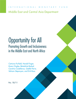 Opportunity for All: Promoting Growth And