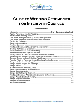 Guide to Wedding Ceremonies for Interfaith Couples