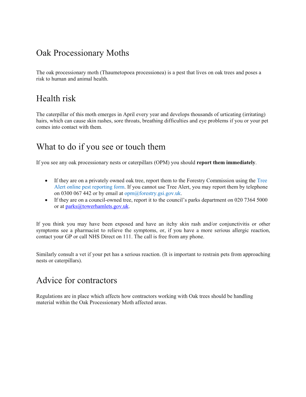 Oak Processionary Moths Health Risk What to Do If You See Or Touch Them