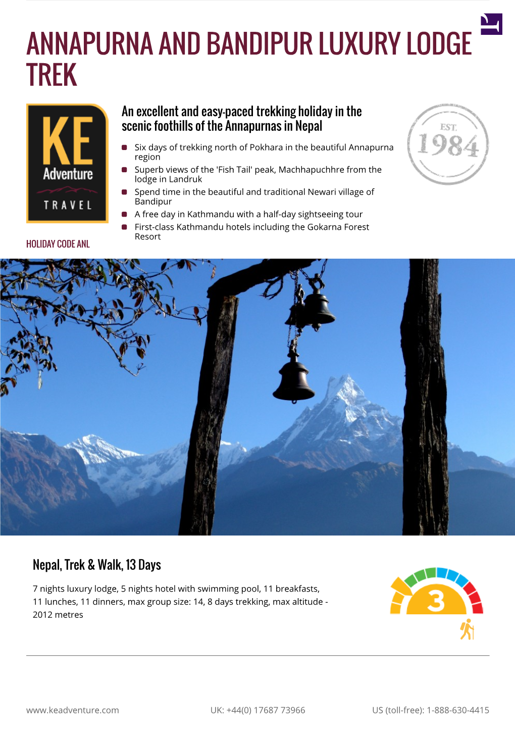 Annapurna and Everest Luxury Lodge Trek