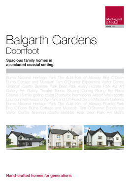 Balgarth Gardens Doonfoot Spacious Family Homes in a Secluded Coastal Setting