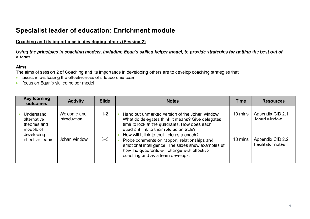 Coaching and Developing Others Facilitator Guide (Part 2)